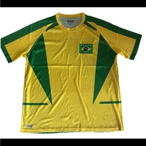 X Elsiusactive Brazil Soccer Team Yellow Green Unisex XL